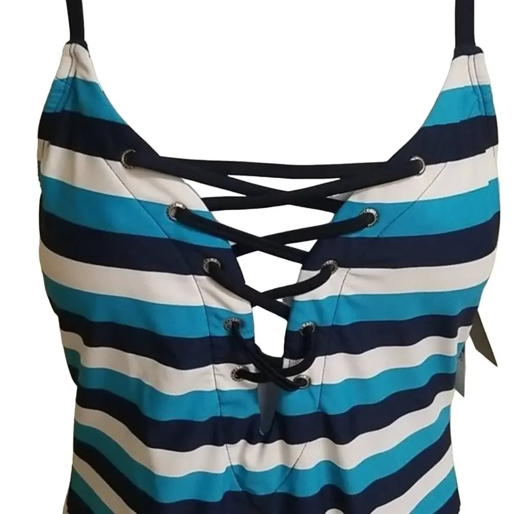 NWT Nautica Stripped One Piece